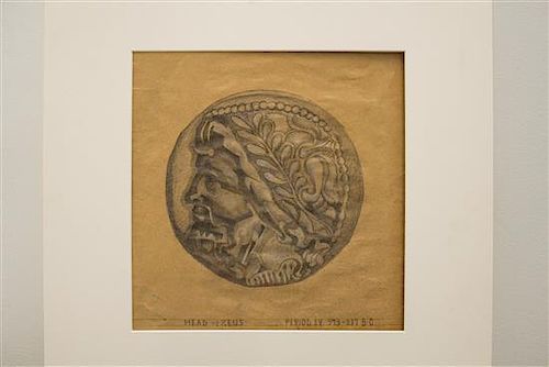 * John E. Thompson, (American, 1882-1945), Head of Zeus, Head of Pallas, Lion's Head, Hera Lacinia, Unknown Female Head, Unkn