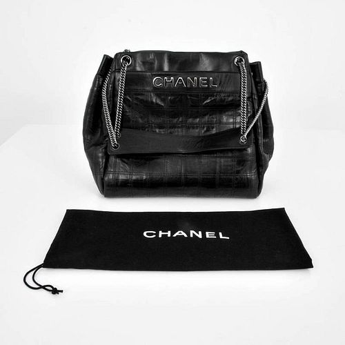 Chanel Black Leather Handbag