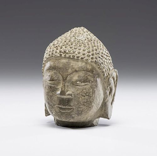 Thai Sandstone Buddha Head
