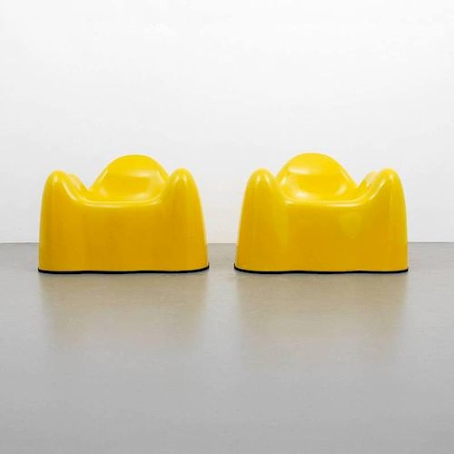 Wendell Castle "Molar" Lounge Chairs