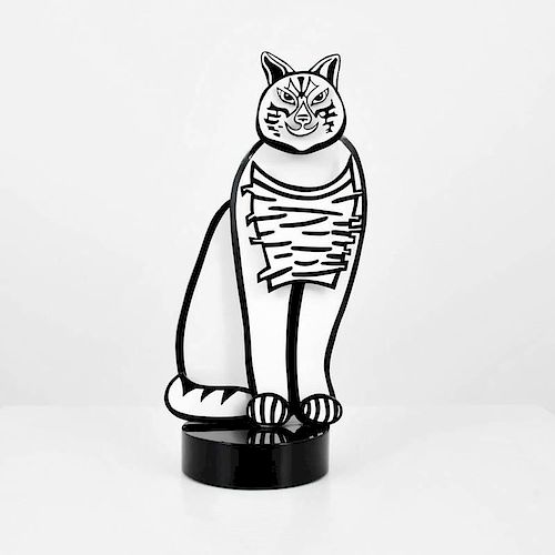Joseph Meerbott Cat Sculpture, Artist Proof