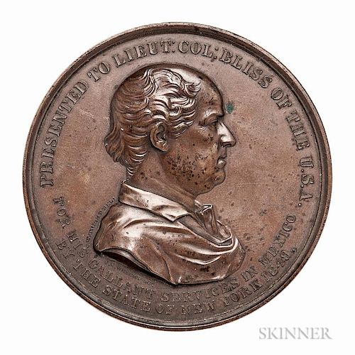 Bronze 1849 Colonel Bliss Medal