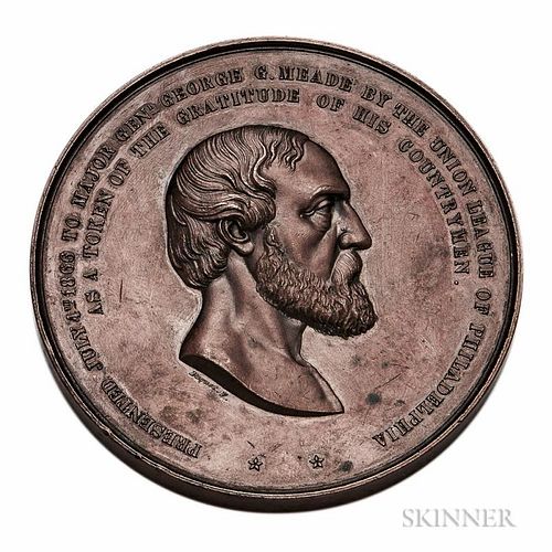 1866 Bronze General George Meade Medal