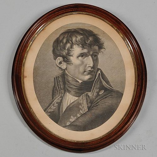 Napoleon Premier Consul de la Republique Francaise   Stipple Engraving