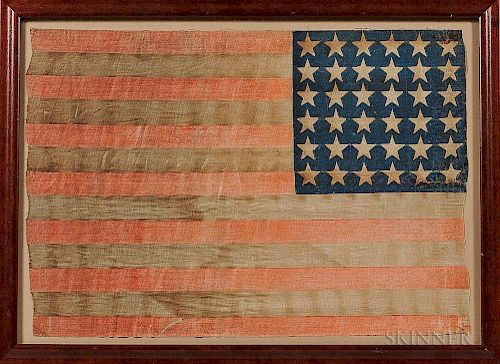 Thirty-six-star Printed U.S. Flag