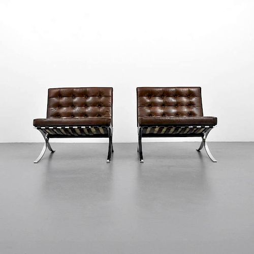 Mies van der Rohe "Barcelona" Chairs, Knoll