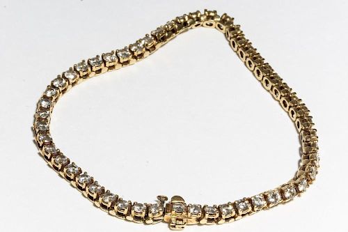 14K Gold & Diamond Tennis Bracelet