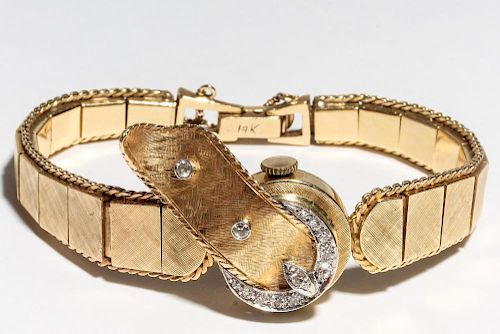 Lafemme 14K Gold & Diamond Woman's Watch