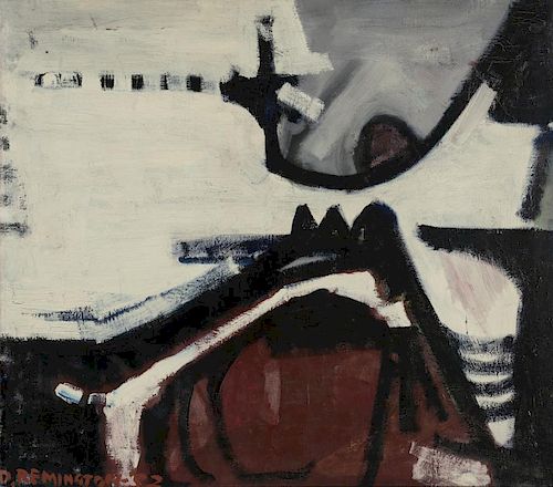Abstract Composition in Gray by Deborah Remington
