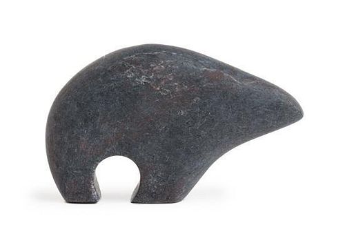 A Fred Begay (20th Century), Soapstone Bear Fetish Height 2 1/2 x length 4 1/2 inches