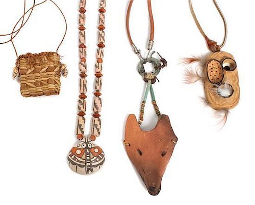 A Group of Southwestern Ceramic Jewelry Articles