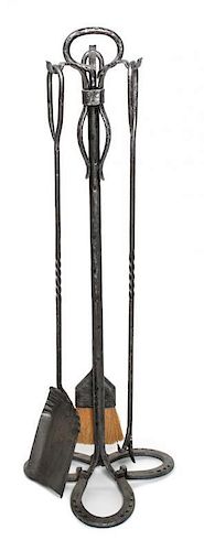 Thomas C. Molesworth (1890-1977), Fire Irons Height 35 x length 12 x depth 12 inches.