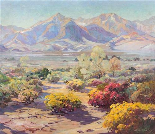 Carl Hoerman, (American, 1885-1955), Spell of the Desert, Mojave Desert, California