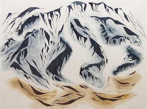 Louise Parsons Stanton, (American, 1915-2005), Mountain Landscape, circa 1955