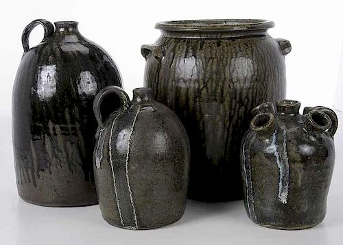 Four Pieces of Hewell Pottery