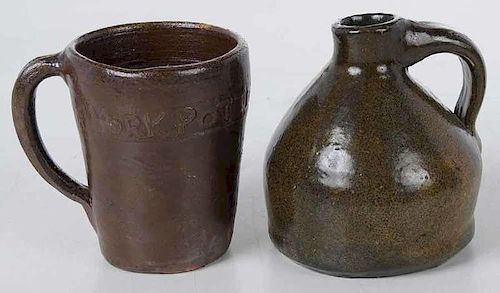 Two Pieces Alabama Pottery