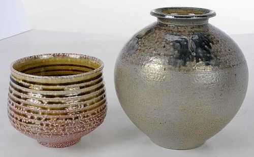 Two Pieces of Tom Turner pottery