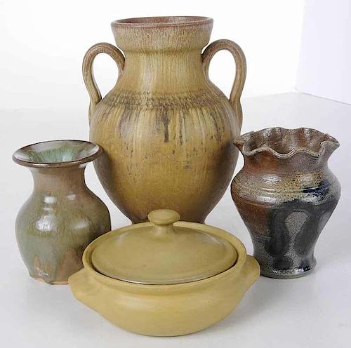 Four Pieces of Teagues Pottery