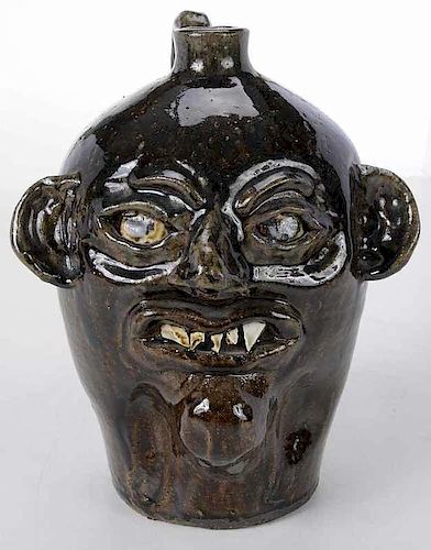 Grace Nell Hewell Stoneware face Jug