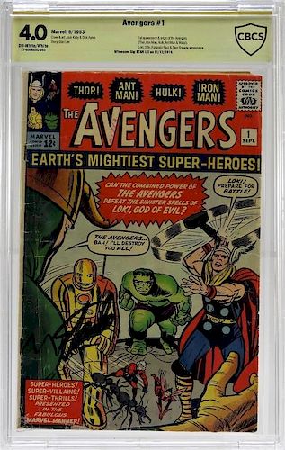 Marvel Comics Avengers No.1 CBCS Gold 4.0 Stan Lee