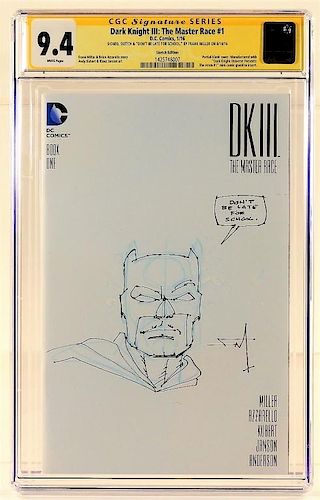 Frank Miller Dark Knight III Batman Sketch Cover