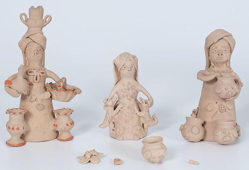 Teodora Blanco (Mexican, 1928-1980) Ceramics Pottery Figures;  Deaccessioned from the Children's Museum of Indianapolis