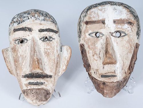 Mexican Wood Dance Masks