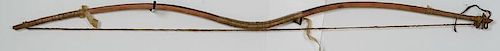 Plains Sinew-backed Recurve Bow, From an American Museum