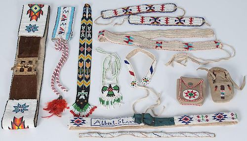Plains Beaded Armbands, Belts, Necklaces, and Pouches