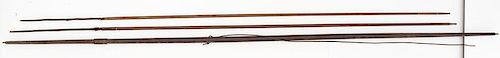 South Pacific Wood Bow and Fishing Spears, Collected by General Lawton (American, 1843-1899)