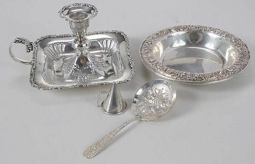 Three Pieces Sterling Table Items