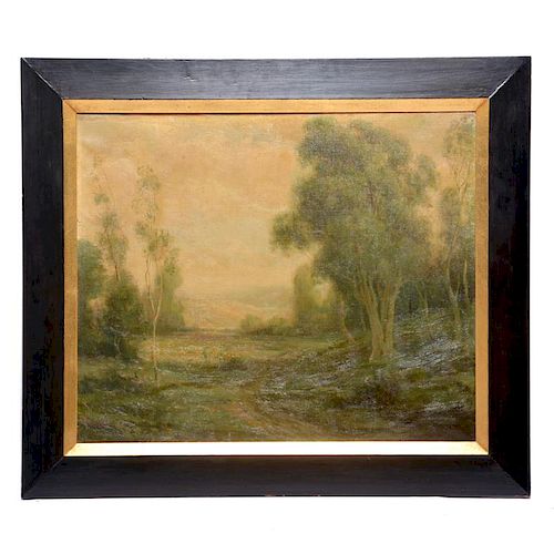 H. (Herman) Gustavson, Barbizon landscape, 1911, oil/ canvas