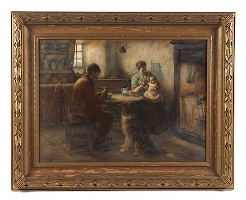 H.J. Dobson Painting, "The Frugal Meal"