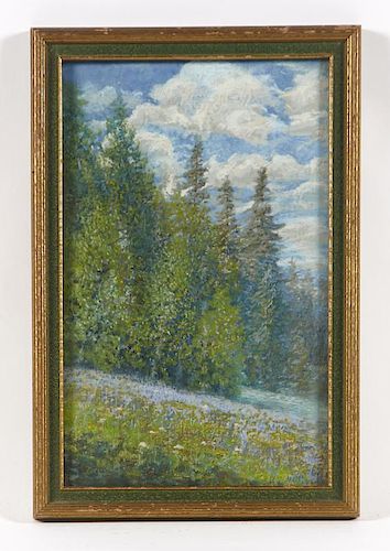 Gunnar Widforss Painting (Attrib), Forest Landscape