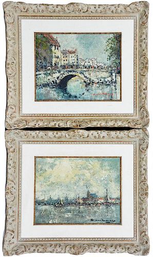 Simon Kramsky, 2 Paintings, Views of Paris