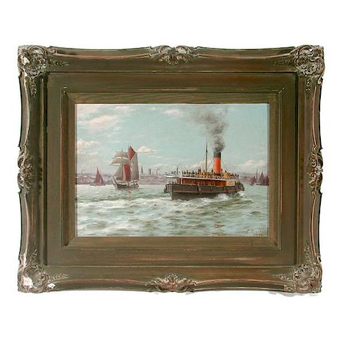 George P. Greenwood Ferry Painting