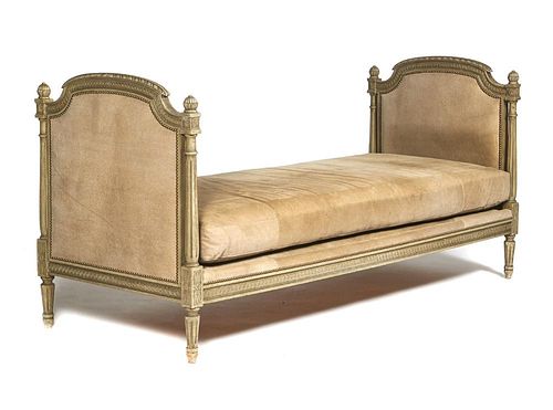 Late 19th c French Louis XVI style day bed