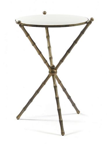 Mid century Bagues (attrib) French inspired tripod table