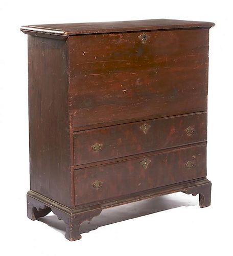 American Painted Mule Chest, 19th c.,