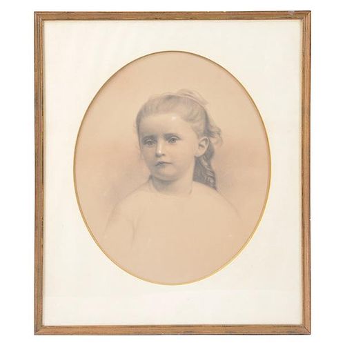 Van Wyck Brooks, Drawing, Portrait of a Young Girl