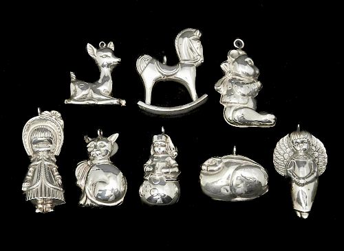 8 Sterling ornaments