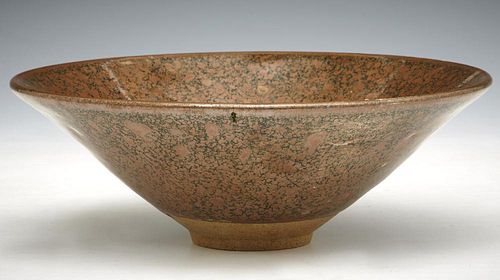 Chinese Russet Spotted Conical Bowl.