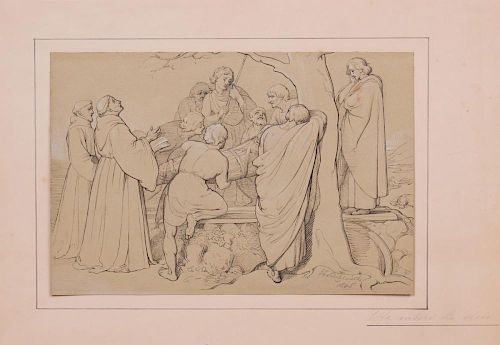 ATTRIBUTED TO GUSTAVUS SINTZENICH (c. 1821-1892): OFFA ENTERS THE HAIN; THE DEATH OF KING WARMUND; OFFA'S RETURN; AND OFFA RE