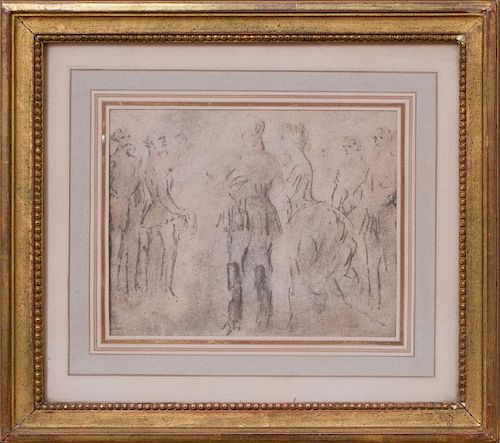 CONSTANTIN GUYS (1802-1892): FIGURAL GROUP