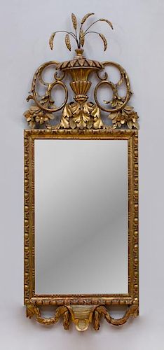 CONTINENTAL NEOCLASSICAL GILTWOOD MIRROR, PROBABLY SCANDINAVIAN