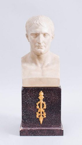 PLASTER BUST OF NAPOLEON, AFTER HOUDON