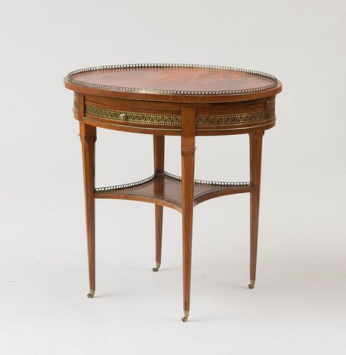 GERMAN NEOCLASSICAL BRASS-INLAID MAHOGANY GAMES TABLE