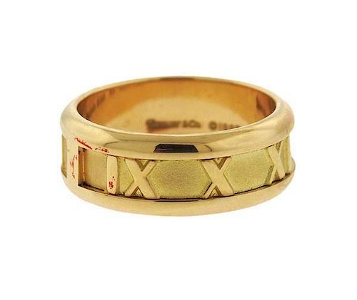 Tiffany & Co Atlas 18K Gold Band Ring