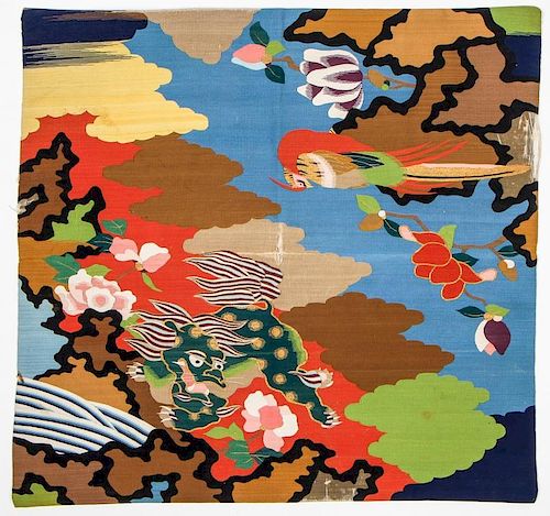Antique Japanese Presentation Kesi Tapestry