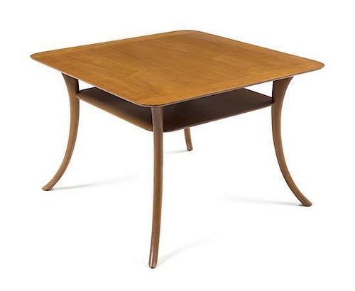 T.H. Robsjohn-Gibbings (English, 1905-1976), WIDDICOMB, c.1958, a saber-leg occasional table